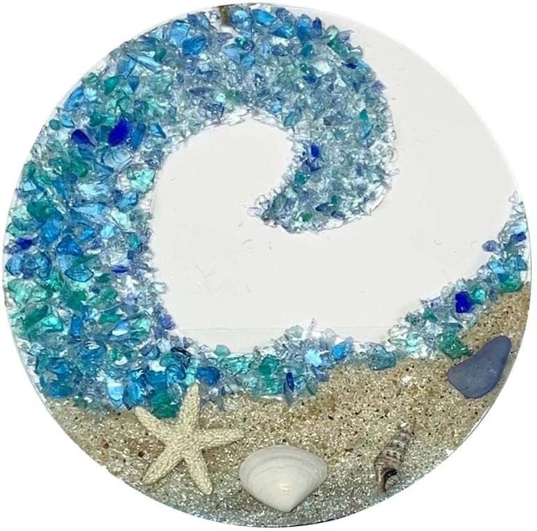 Meeresglas-Sonnenfänger – Ocean Crashing Wave Strandornament