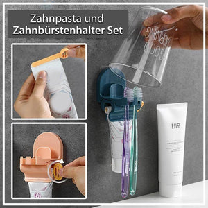 Zahnpasta und Zahnbürstenhalter Set