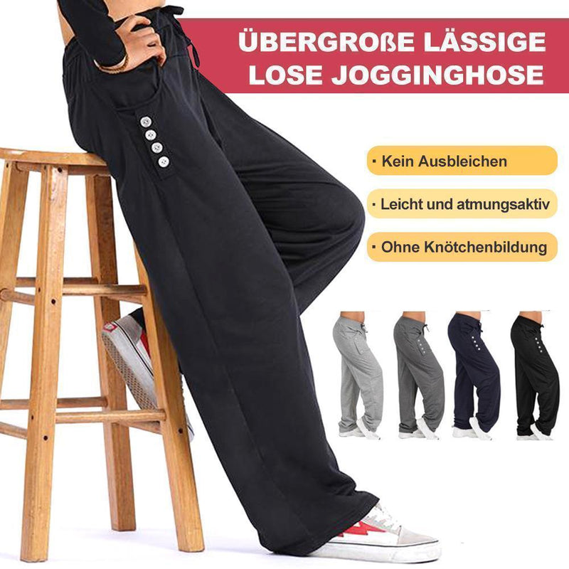 Übergroße lässige lose Jogginghose, Unisex Sporthose