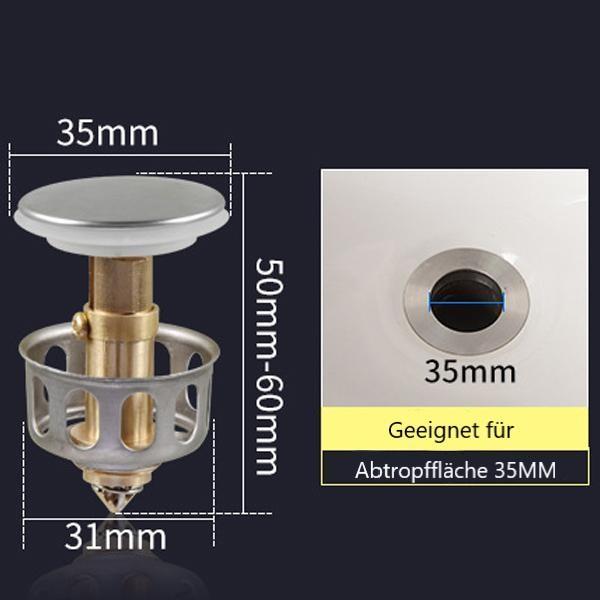 2-in-1-Badewannenstopfen und -filter