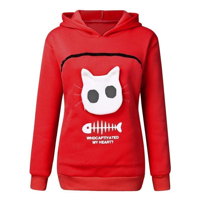 Tiertasche Sweatshirt Hoodie