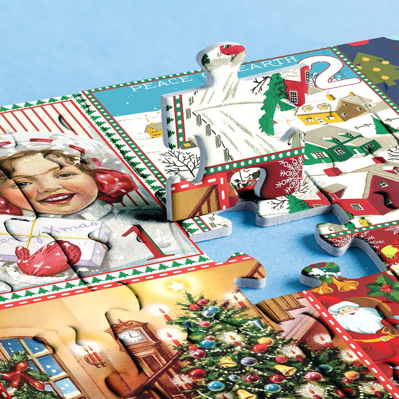 Weihnachts-Adventskalender-Puzzle 1000teilig