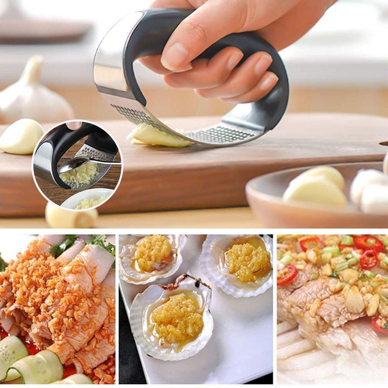 Bequee Premium Edelstahl Knoblauchpresse, Garlic Press Kochen Werkzeug