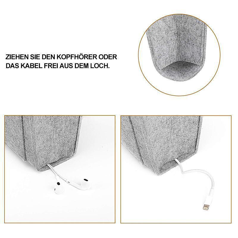 Filz Bettaufhänger Organizer Tasche für Bett Sofa Schreibtisch