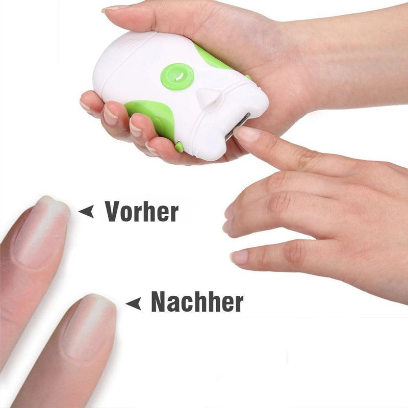 Bequee Elektrischer Nagelschneider mit LED-Licht - hallohaus