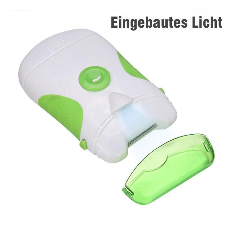 Bequee Elektrischer Nagelschneider mit LED-Licht - hallohaus