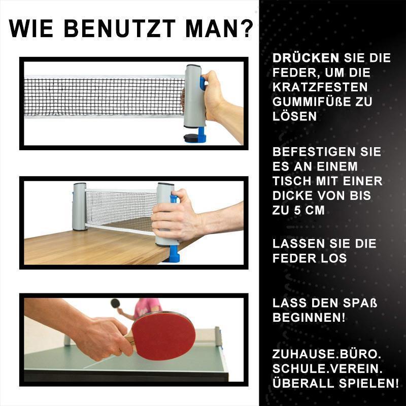 Einziehbares Tischtennisnetz