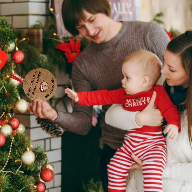 Christbaumschmuck „Wir sehen uns im Jahr 2024“.