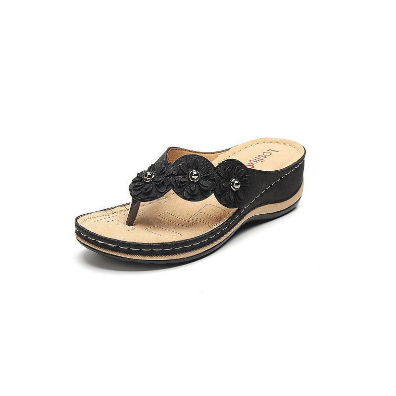 Sommer Neue Retro Keilförmige Flip-Flops